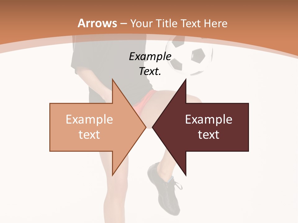 Caucasian Athlete Happy PowerPoint Template