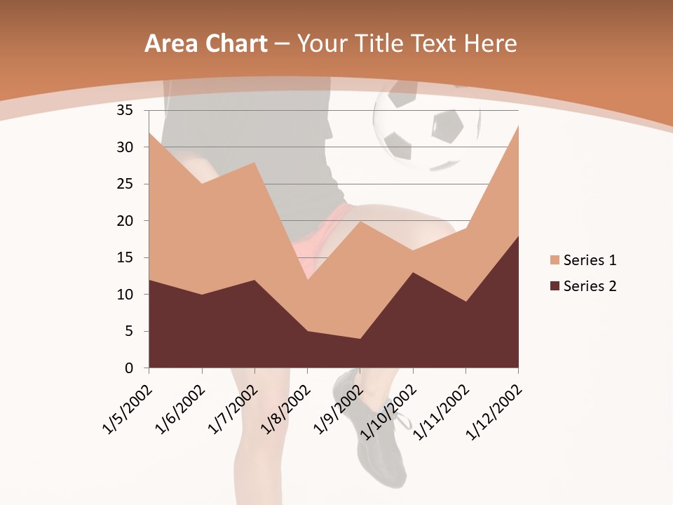 Caucasian Athlete Happy PowerPoint Template