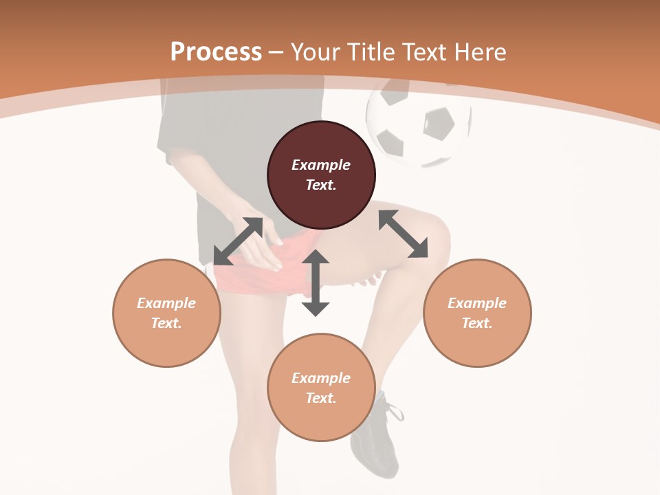 Caucasian Athlete Happy PowerPoint Template