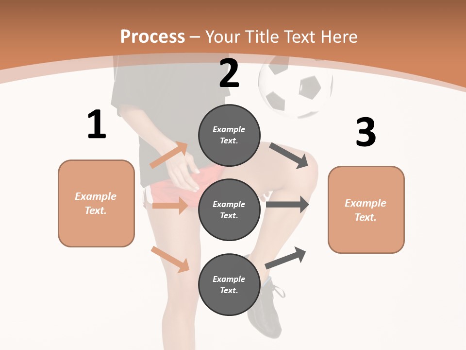 Caucasian Athlete Happy PowerPoint Template