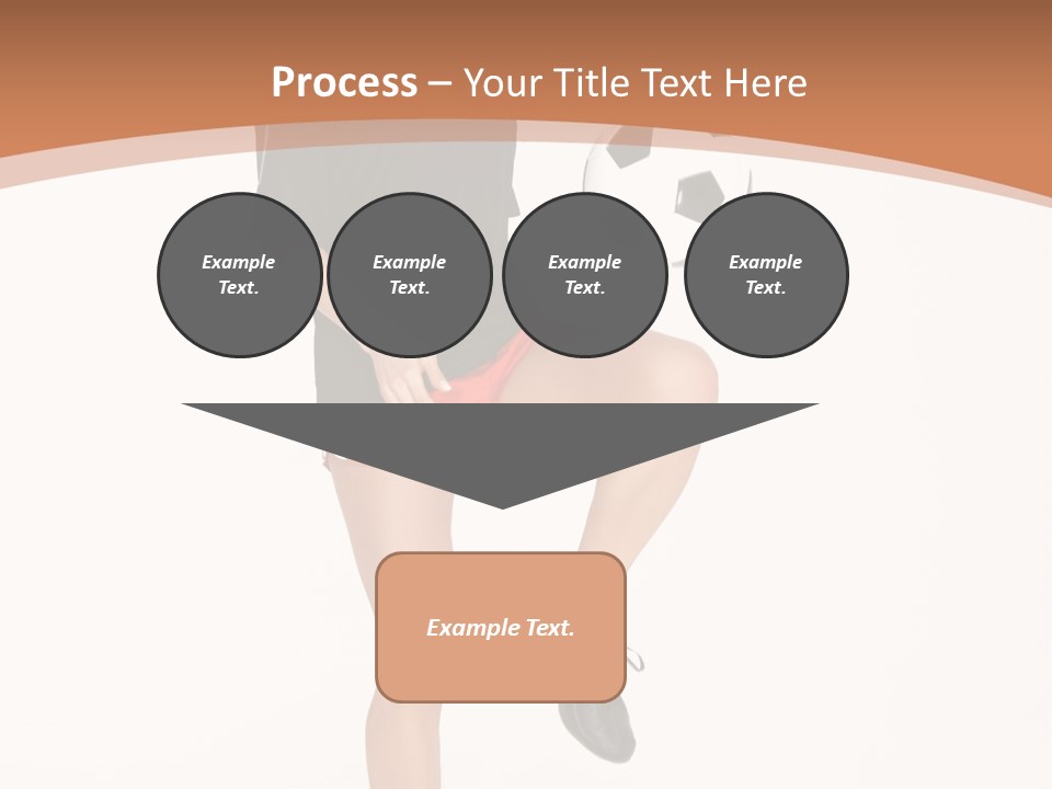 Caucasian Athlete Happy PowerPoint Template