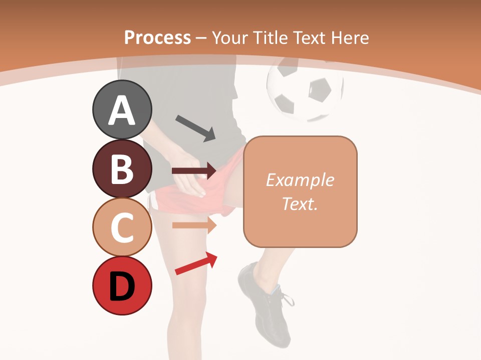 Caucasian Athlete Happy PowerPoint Template