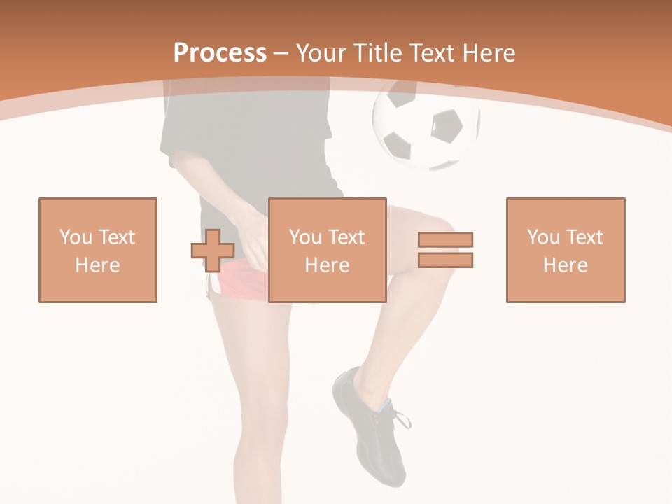 Caucasian Athlete Happy PowerPoint Template