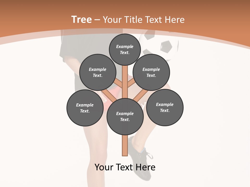 Caucasian Athlete Happy PowerPoint Template