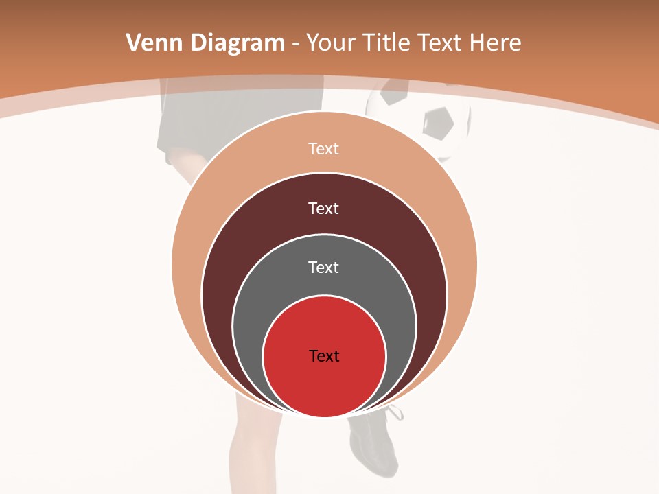 Caucasian Athlete Happy PowerPoint Template