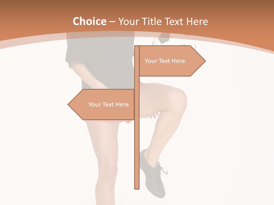 Caucasian Athlete Happy PowerPoint Template