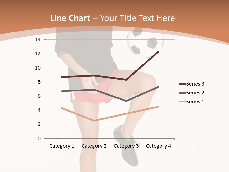 Caucasian Athlete Happy PowerPoint Template