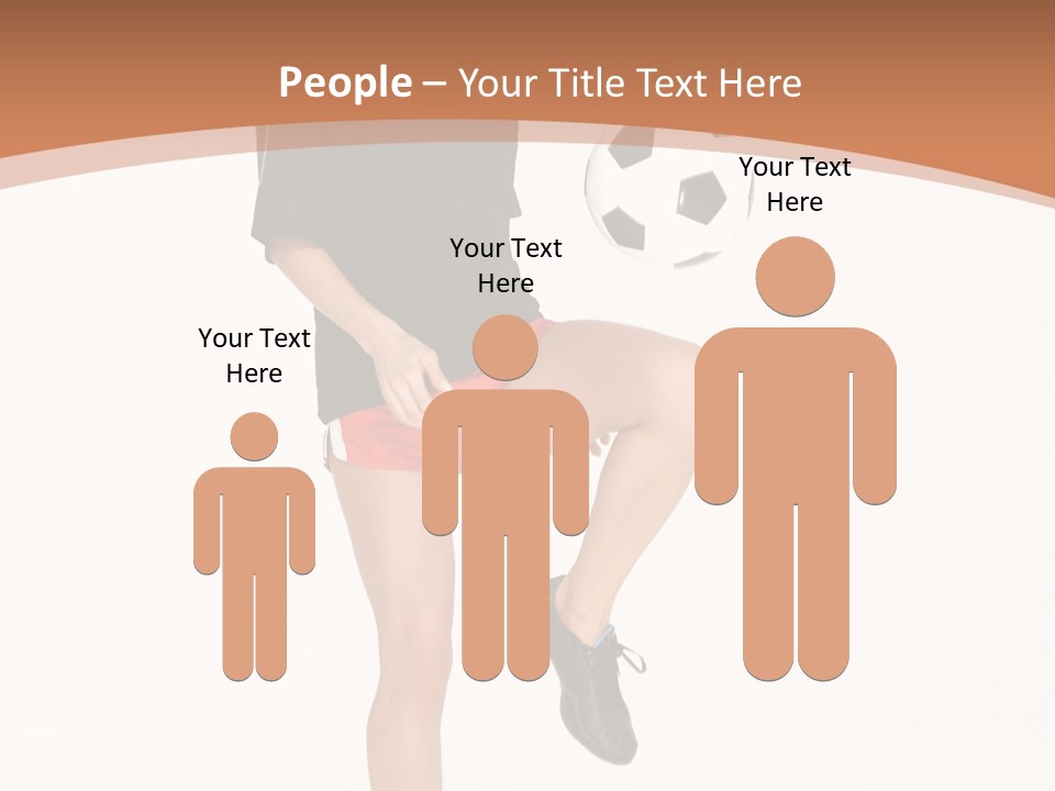 Caucasian Athlete Happy PowerPoint Template