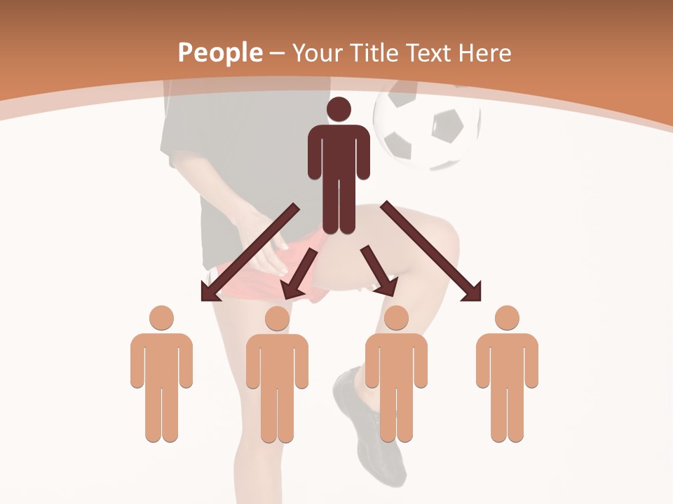 Caucasian Athlete Happy PowerPoint Template