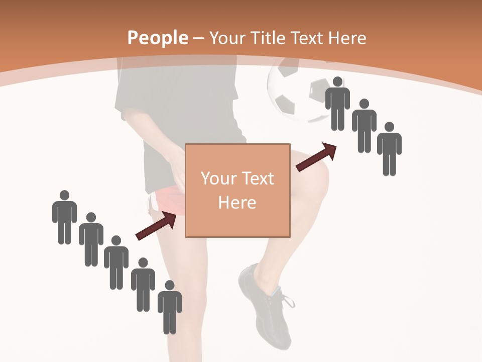 Caucasian Athlete Happy PowerPoint Template