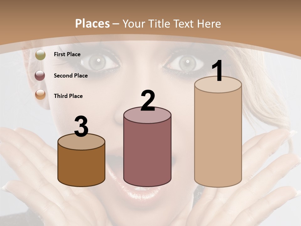 Facial Beautiful Girl PowerPoint Template