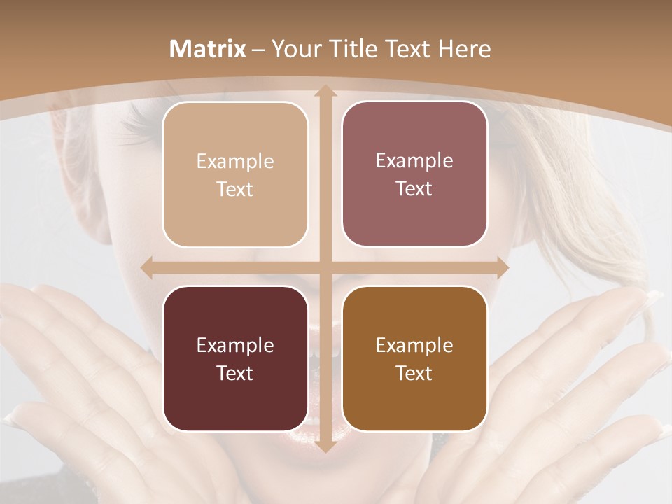 Facial Beautiful Girl PowerPoint Template