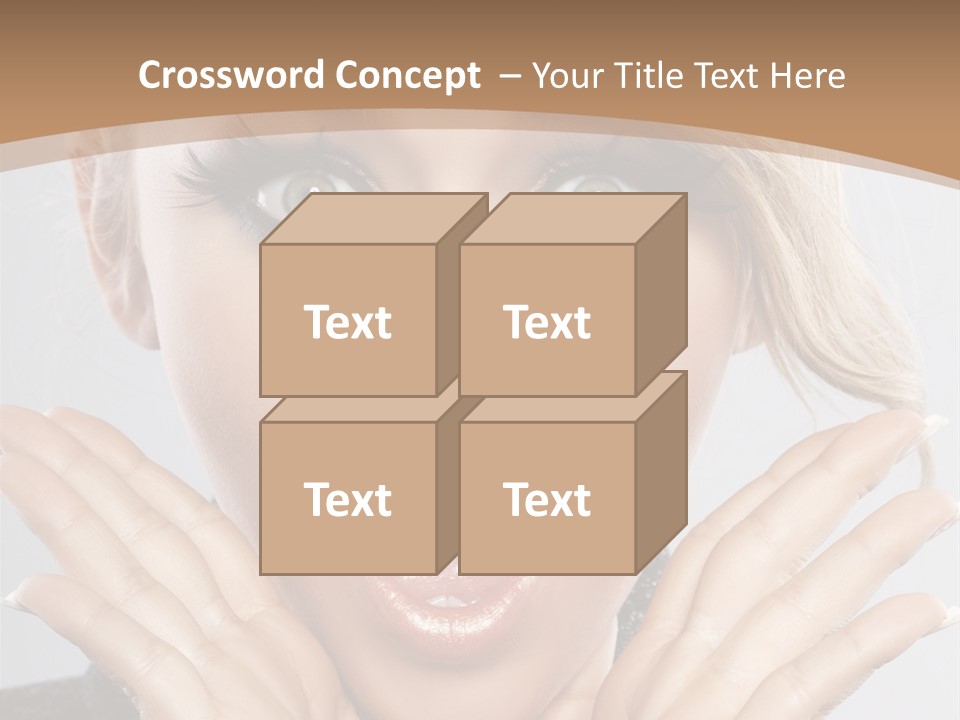 Facial Beautiful Girl PowerPoint Template