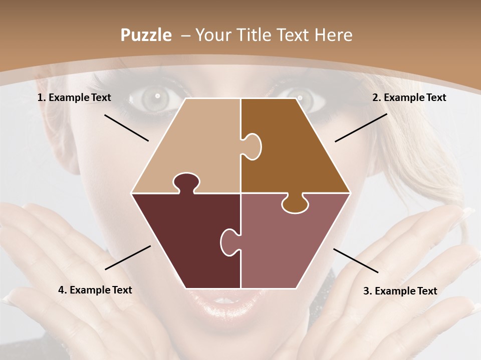 Facial Beautiful Girl PowerPoint Template