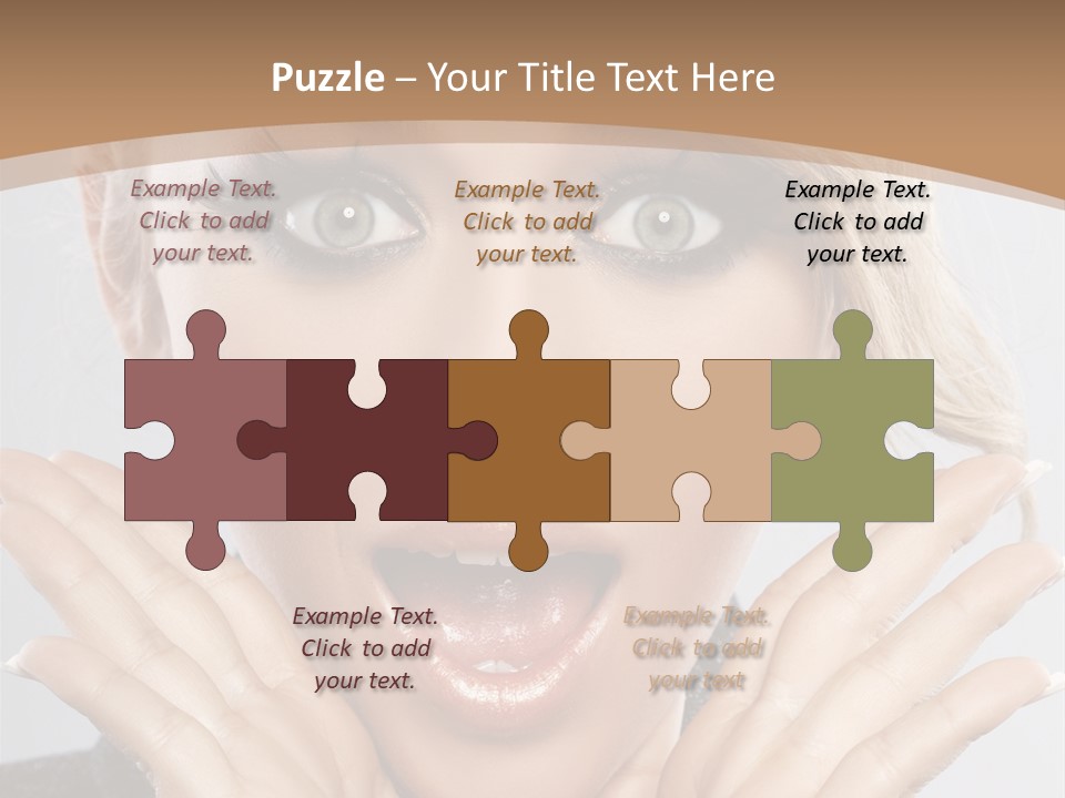 Facial Beautiful Girl PowerPoint Template