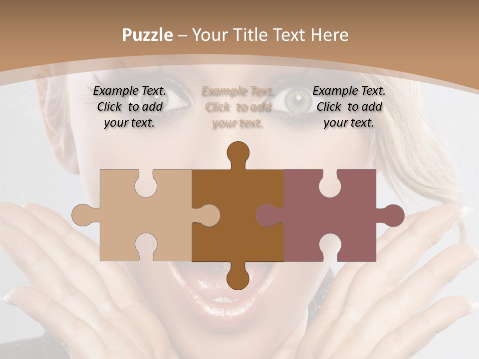 Facial Beautiful Girl PowerPoint Template