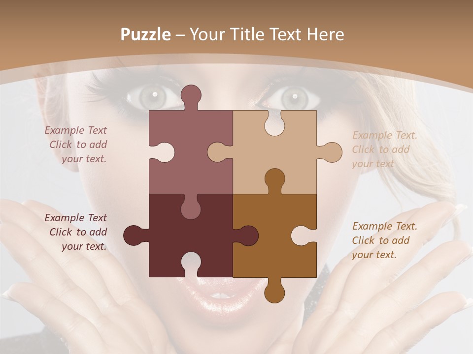 Facial Beautiful Girl PowerPoint Template