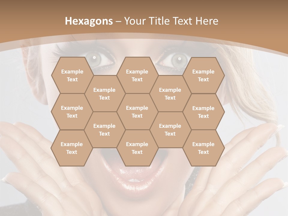 Facial Beautiful Girl PowerPoint Template