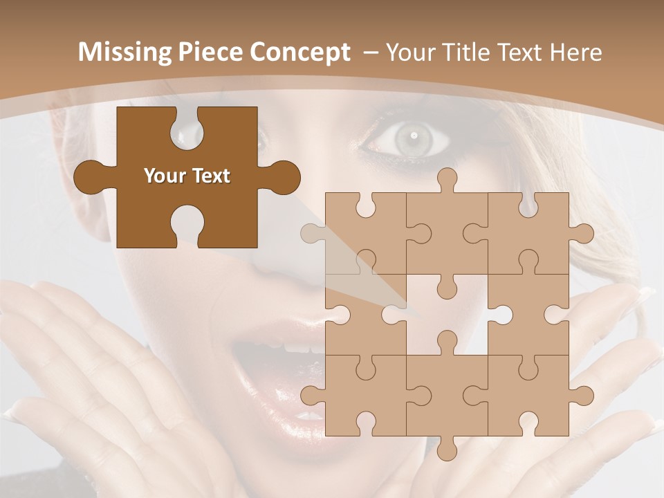 Facial Beautiful Girl PowerPoint Template