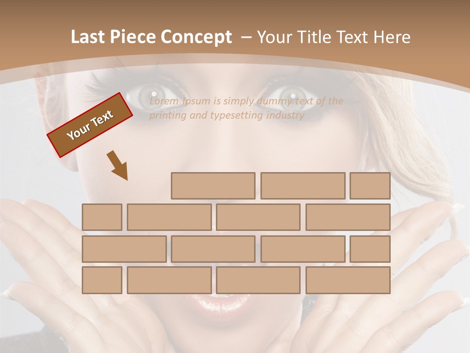 Facial Beautiful Girl PowerPoint Template