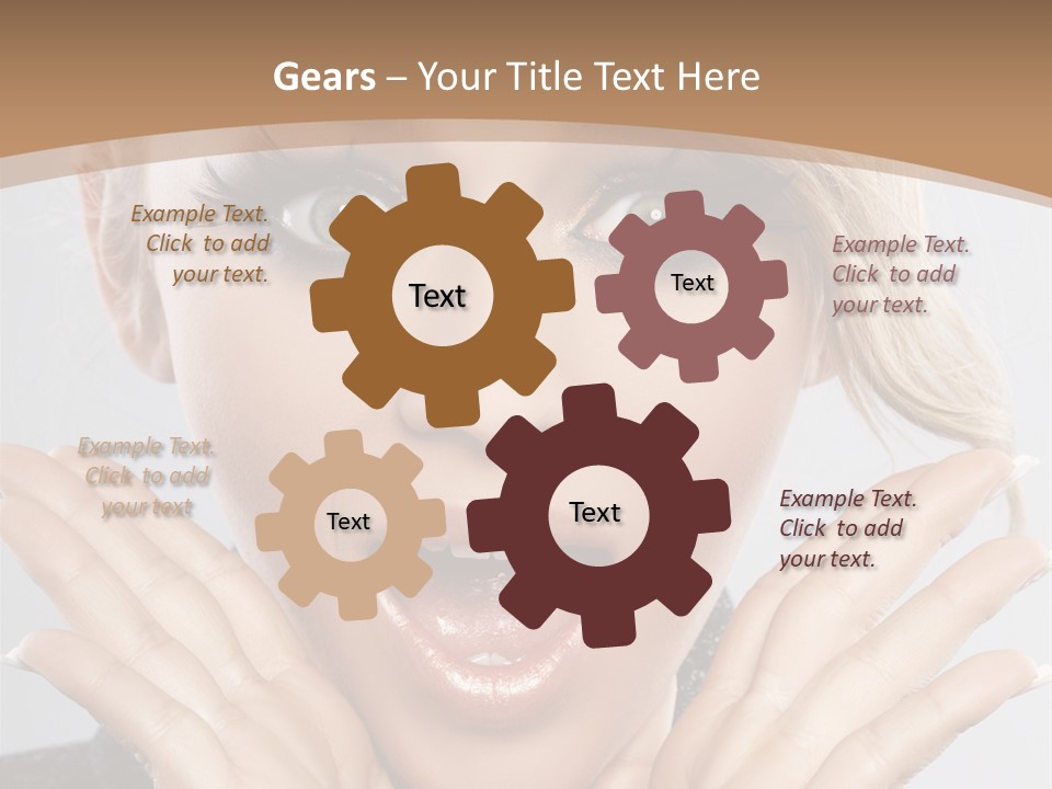 Facial Beautiful Girl PowerPoint Template