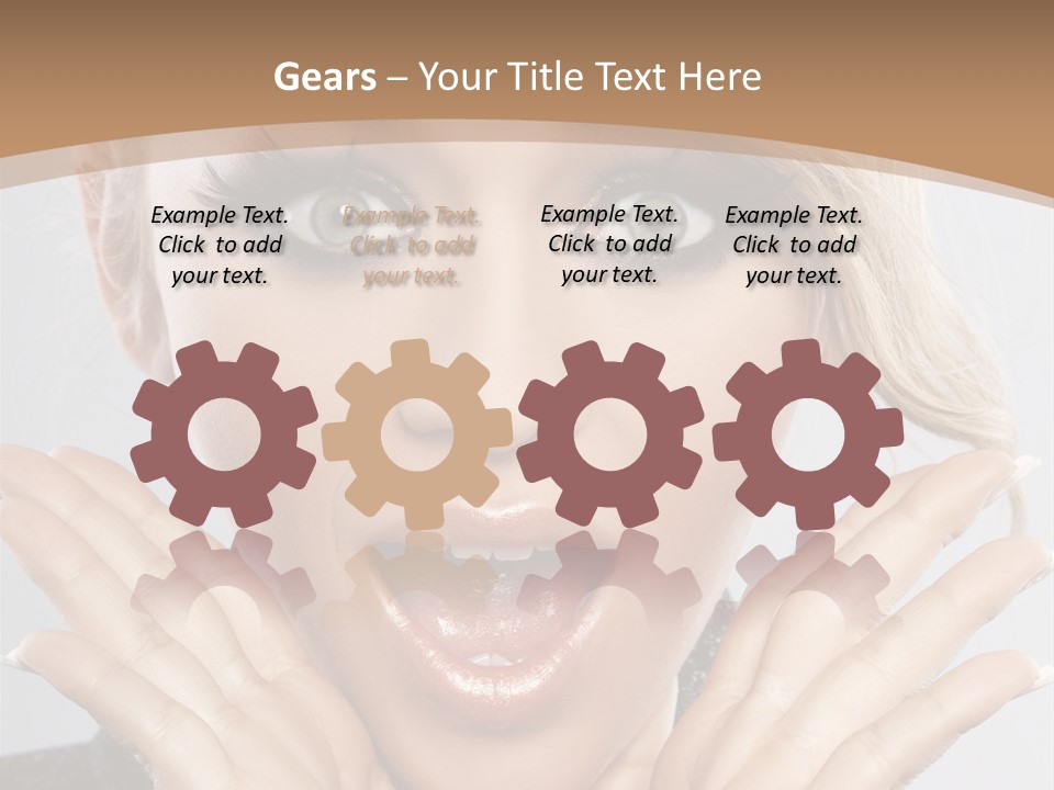 Facial Beautiful Girl PowerPoint Template