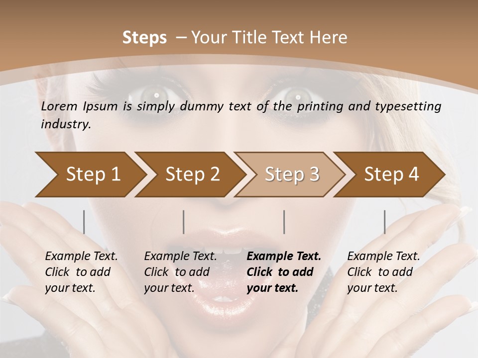 Facial Beautiful Girl PowerPoint Template