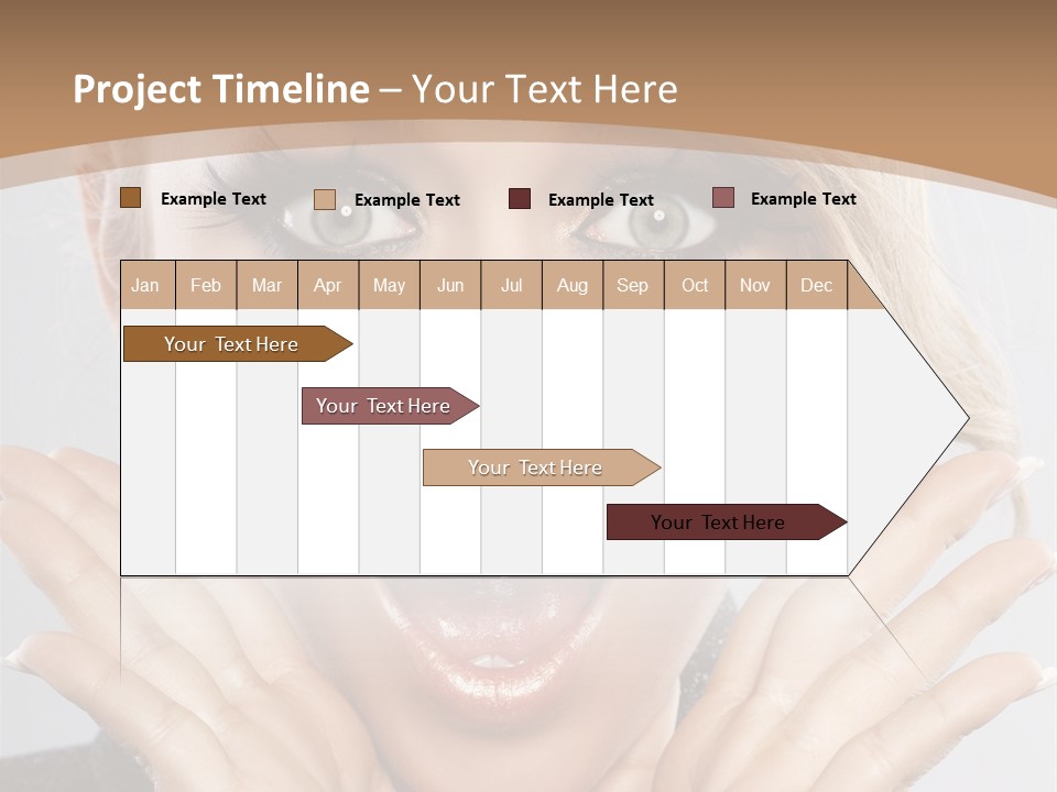 Facial Beautiful Girl PowerPoint Template