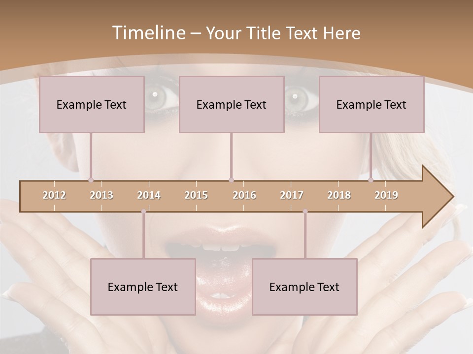 Facial Beautiful Girl PowerPoint Template