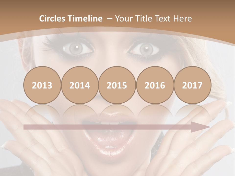 Facial Beautiful Girl PowerPoint Template