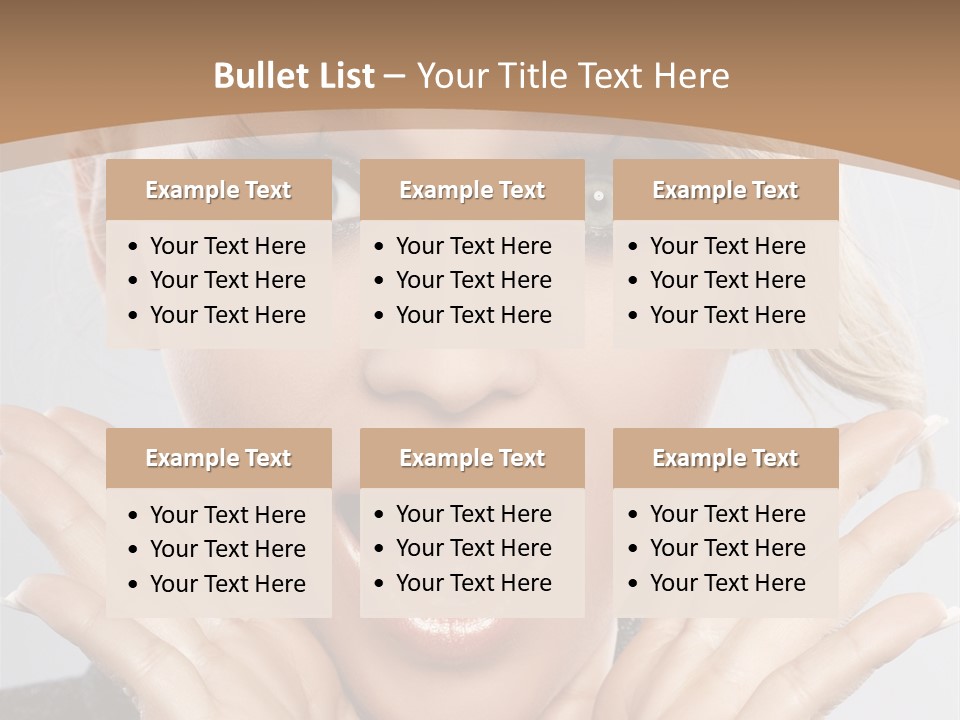 Facial Beautiful Girl PowerPoint Template