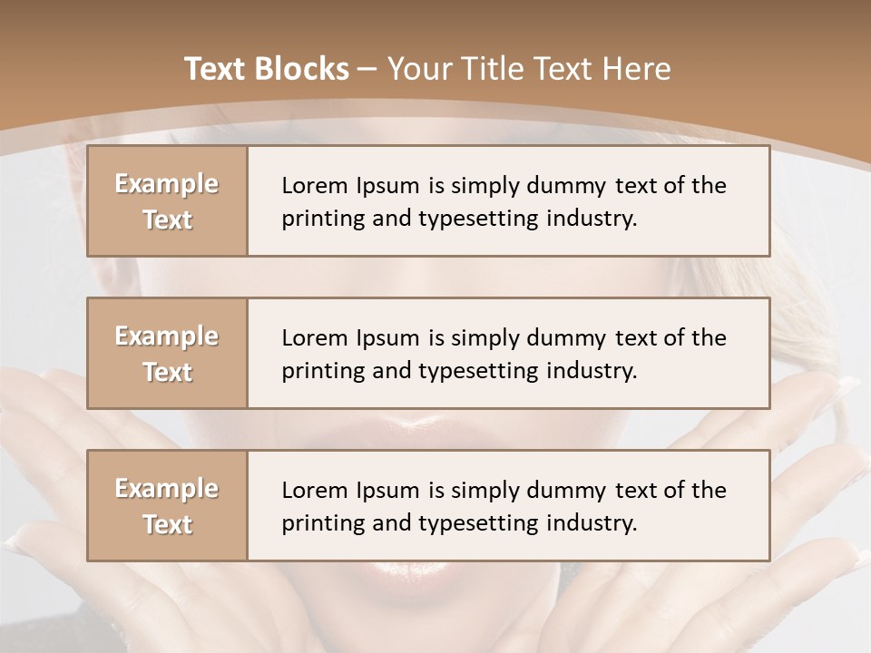 Facial Beautiful Girl PowerPoint Template