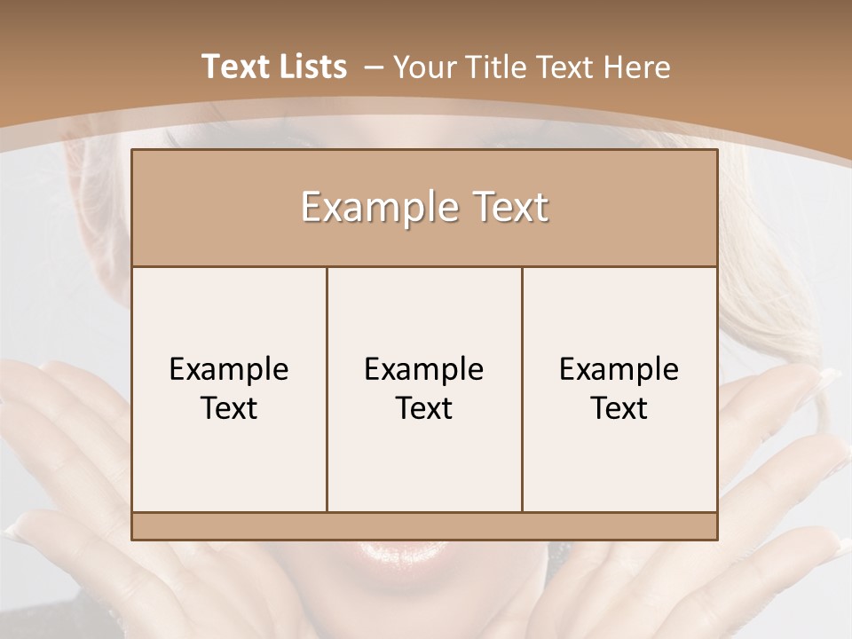 Facial Beautiful Girl PowerPoint Template