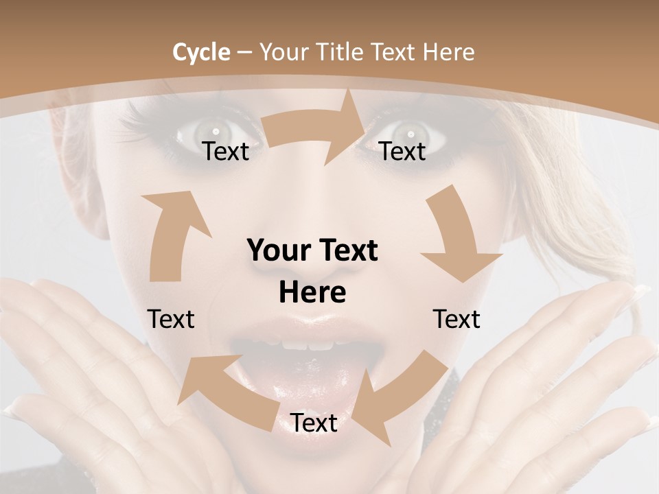 Facial Beautiful Girl PowerPoint Template