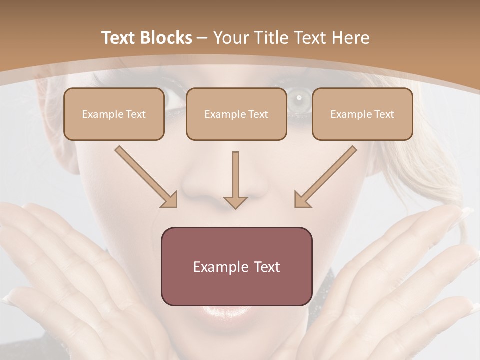 Facial Beautiful Girl PowerPoint Template