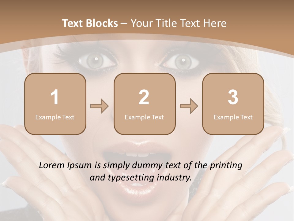 Facial Beautiful Girl PowerPoint Template