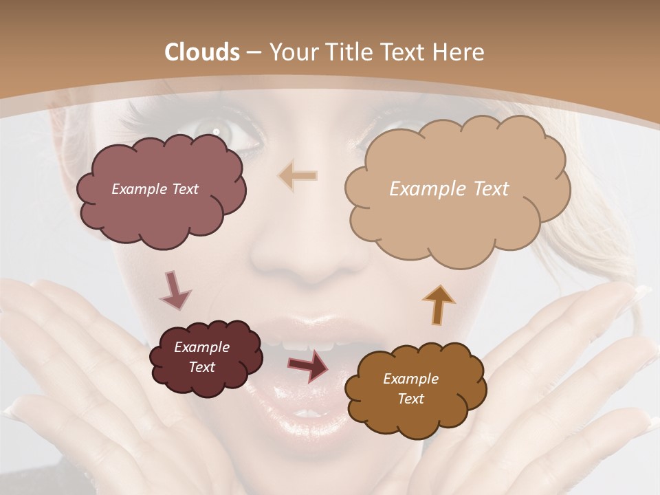 Facial Beautiful Girl PowerPoint Template