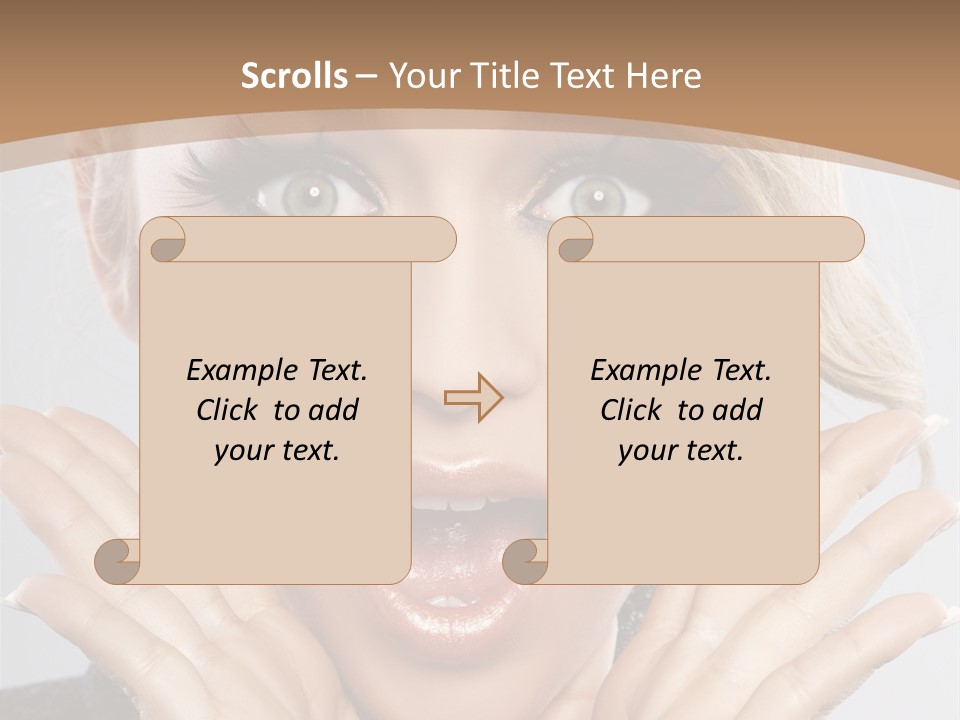 Facial Beautiful Girl PowerPoint Template