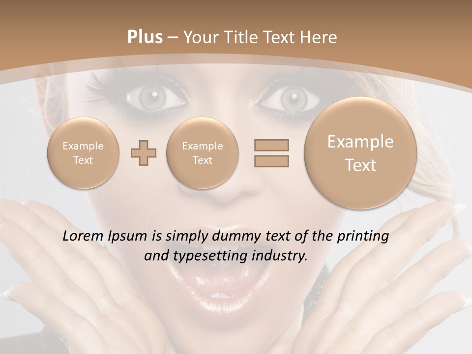 Facial Beautiful Girl PowerPoint Template