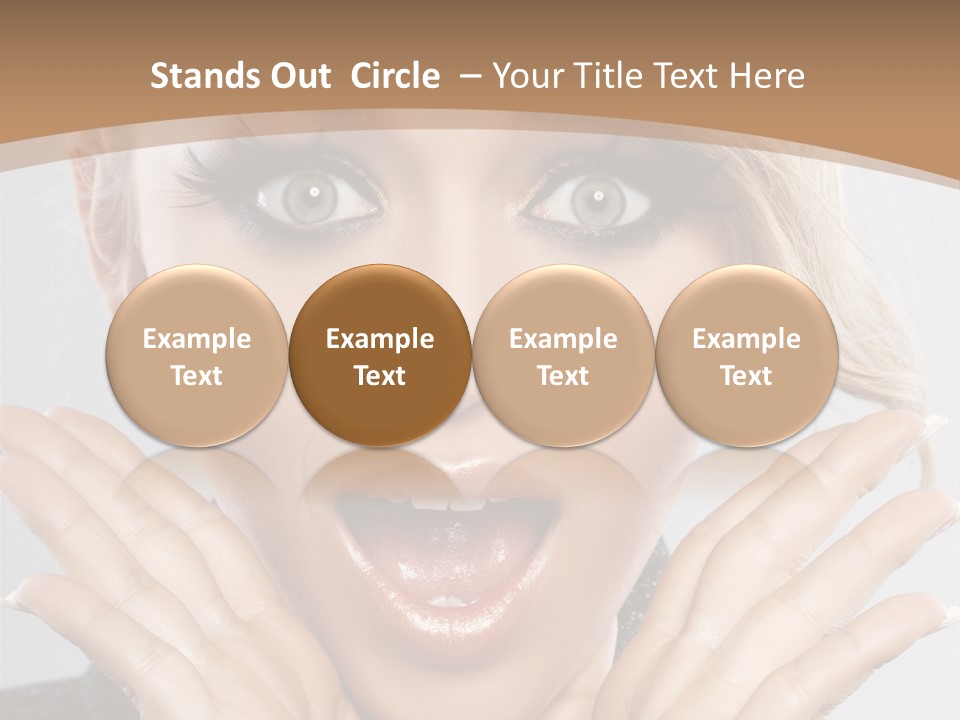 Facial Beautiful Girl PowerPoint Template