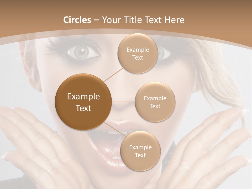 Facial Beautiful Girl PowerPoint Template