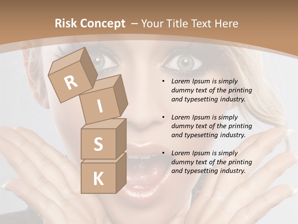 Facial Beautiful Girl PowerPoint Template