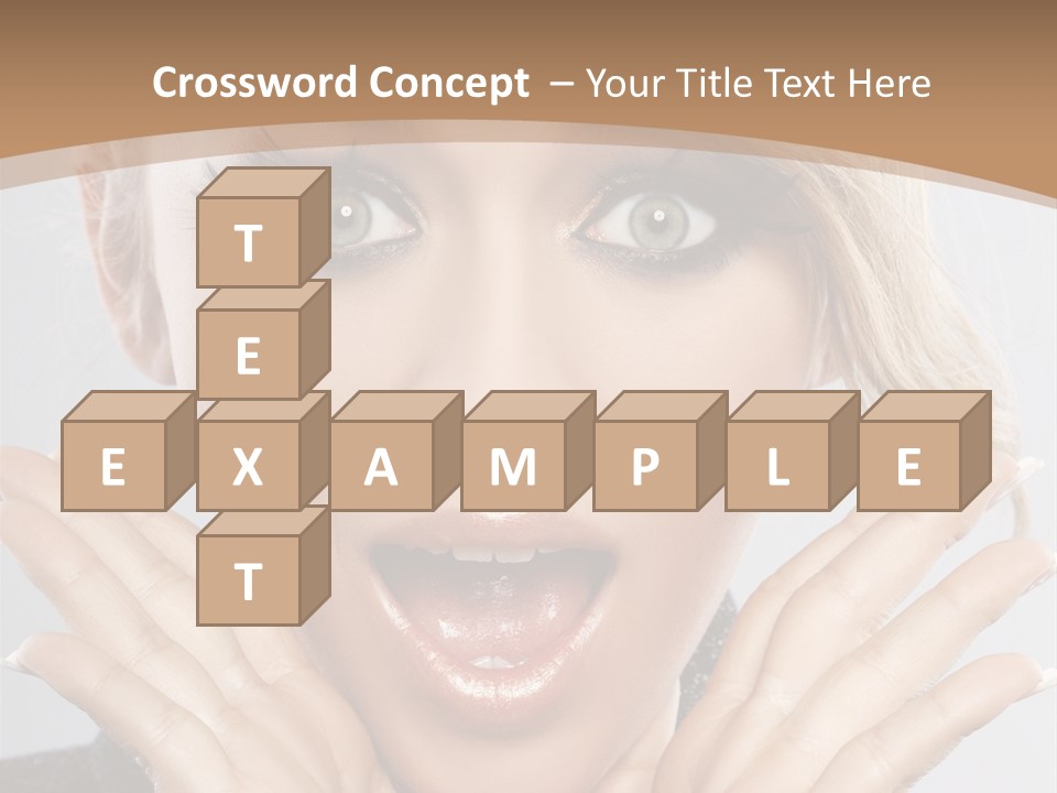 Facial Beautiful Girl PowerPoint Template