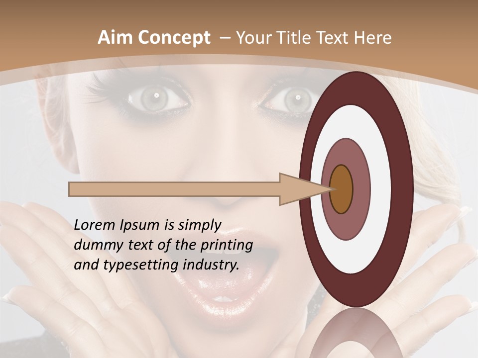 Facial Beautiful Girl PowerPoint Template