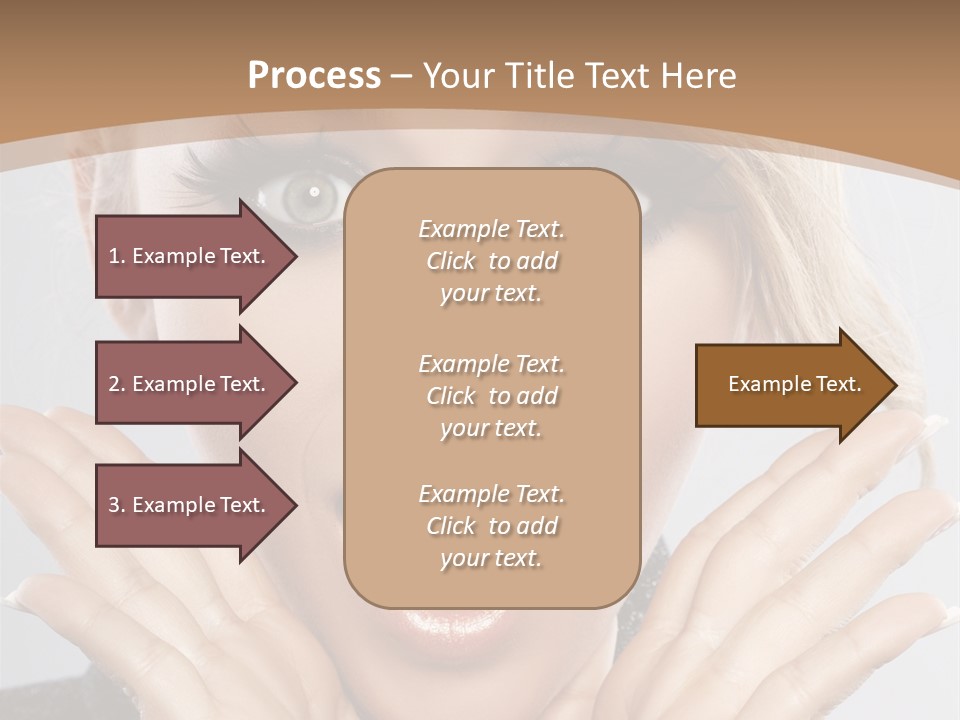 Facial Beautiful Girl PowerPoint Template