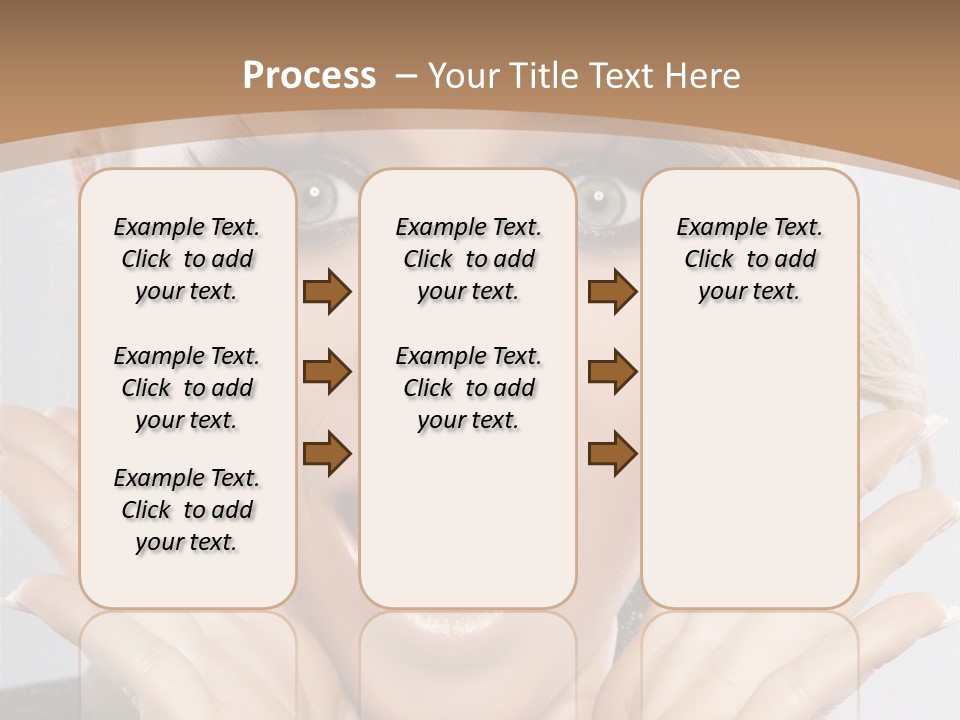 Facial Beautiful Girl PowerPoint Template