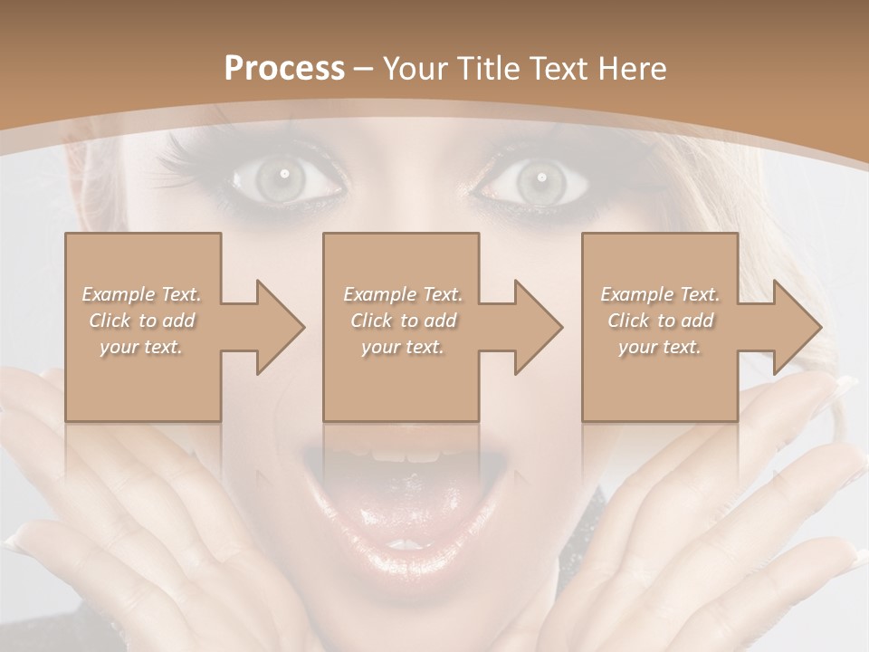 Facial Beautiful Girl PowerPoint Template