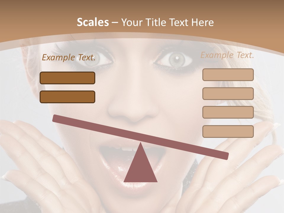 Facial Beautiful Girl PowerPoint Template