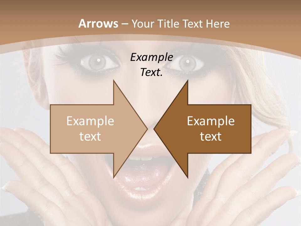 Facial Beautiful Girl PowerPoint Template