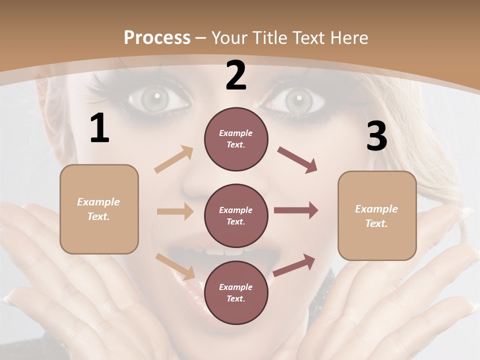 Facial Beautiful Girl PowerPoint Template